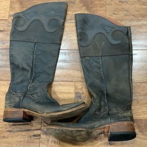 Dan Post Western Boots Mistaken Broad Square Size 9